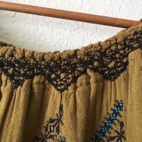 SOLD Free People All I Need Embroidered Boho Top - Picture 5 of 8